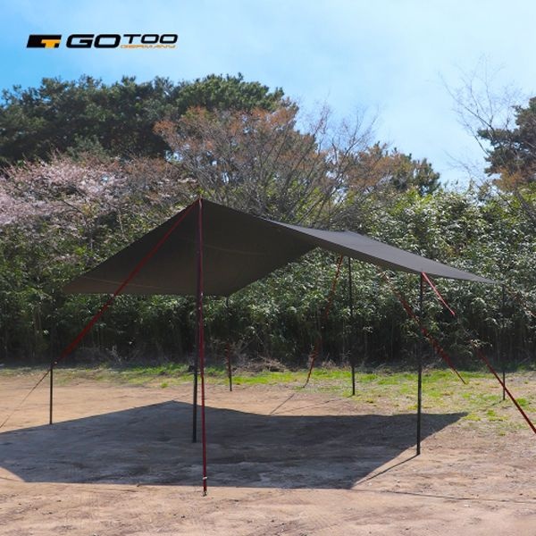 고투 러스티 타프 300D 슬라이드 폴대 블랙코팅 적용