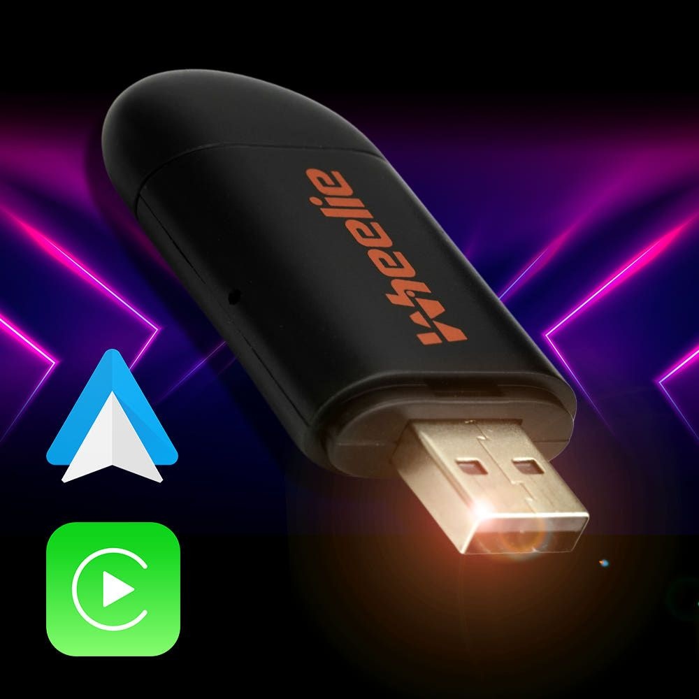 Tmap Plus HUD 안드로이드 오토 동글이 초소형 무선 미러링 휠리오토 애플 카플레이 2IN1 C타입 USB타입