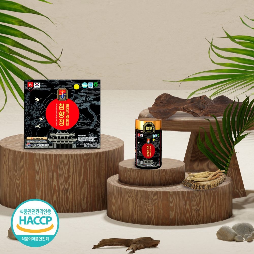 CheonWangSam [천왕삼]대한고려홍삼침향정(2p) 480g +  쇼핑백, 건강 선물