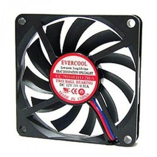 쿨러 인기 CPU 저소음 냉각 감성 커스텀 3핀 2볼 70mm 케이스쿨러 쿨링팬 냉각팬 본체쿨러