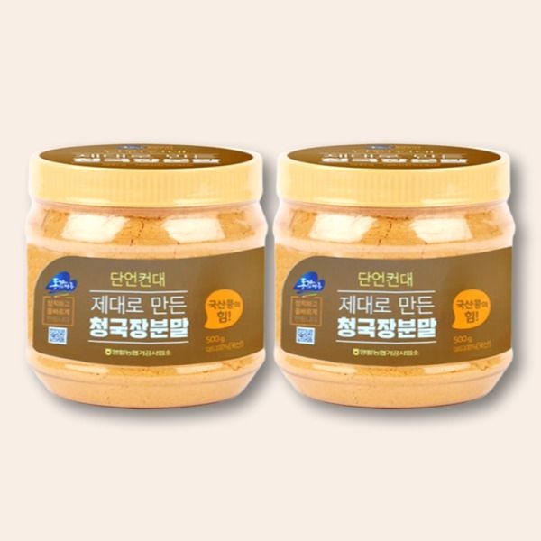 동강마루 영월농협 동강마루 청국장 분말 500g x 2개 / 국산콩 건강 발효분말
