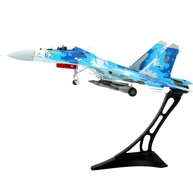 JC WINGS 우크라이나 공군 SU-27UB 전투기 모델 플랭커 831 전술 항공 여단