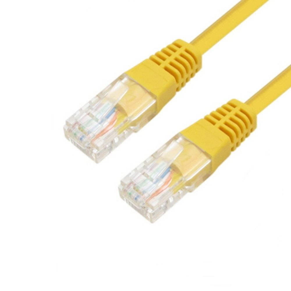 인터넷통신설치기사전용랜선 CAT.5E UTP 다이렉트랜케이블 옐로우 10m