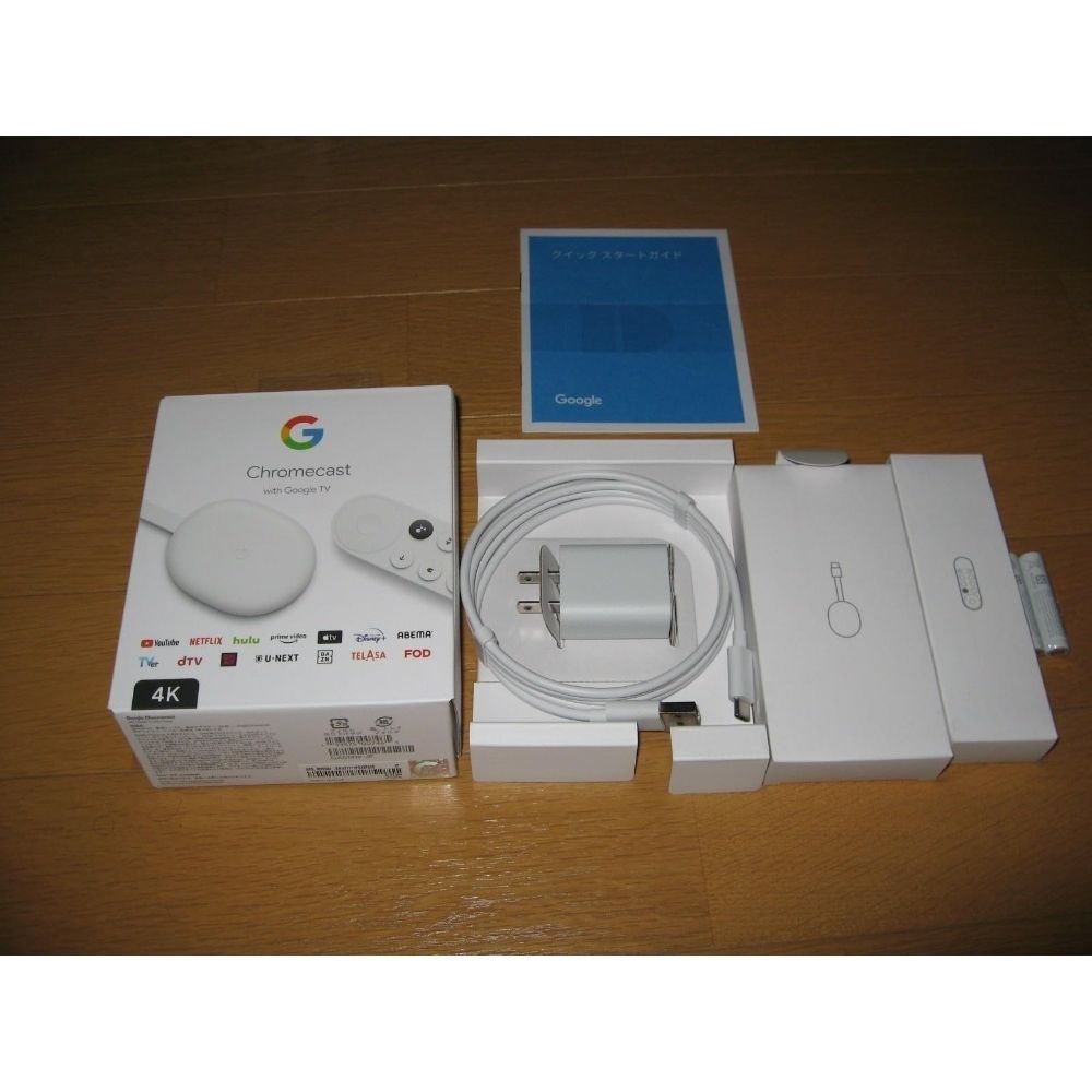 구글 크롬캐스트 구글 TV 4K 모델 GA01919JP 화이트