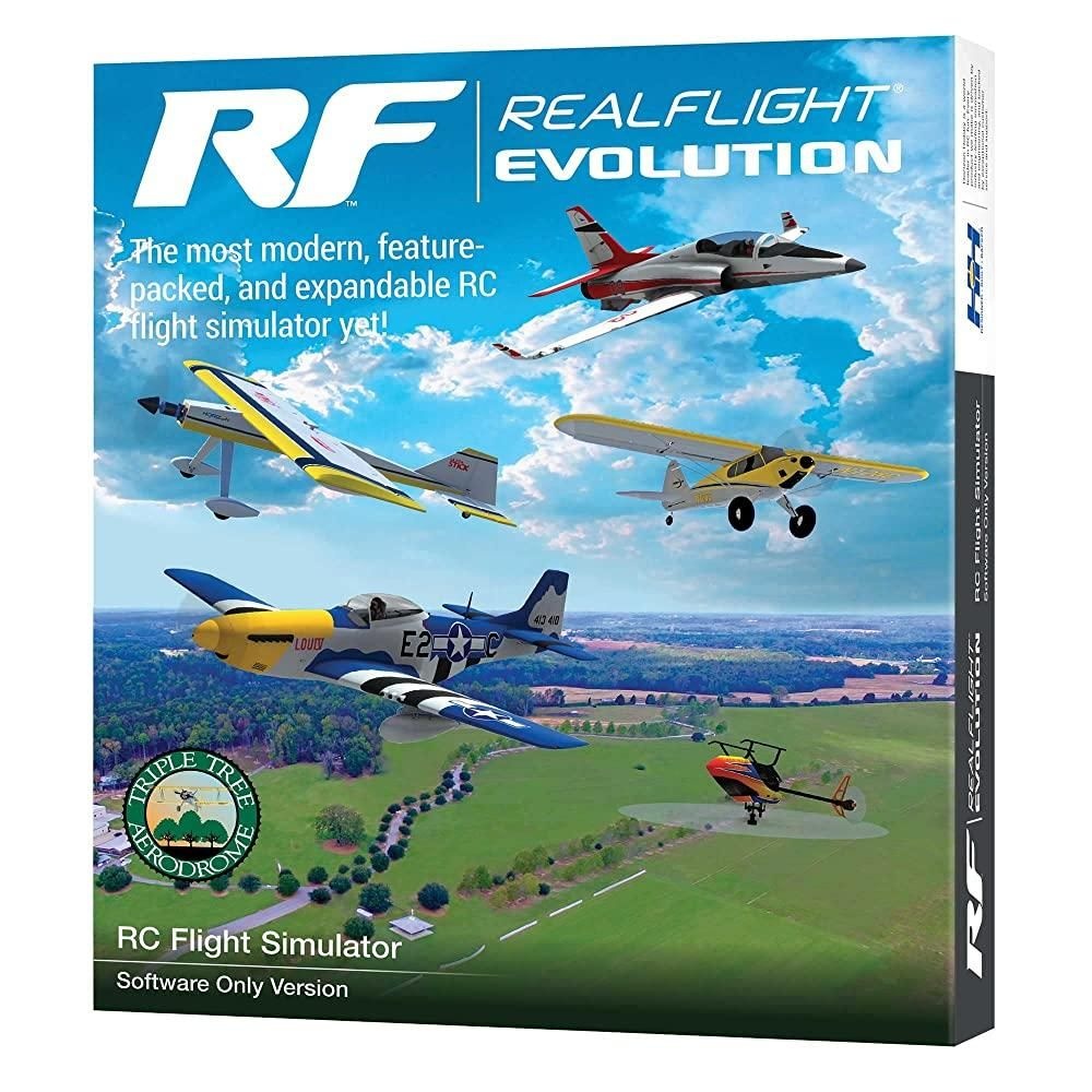RealFlight [해외] REALFLIGHT Evolution RC 비행 시뮬레이터 소프트웨어 전용 RFL2001 에어/헬기 VR 헤드셋과 호환 온라인 멀티플레이어 옵션