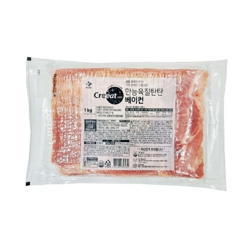 [롯데백화점]  CJ 크레잇 만능육질탄탄 베이컨 1kg