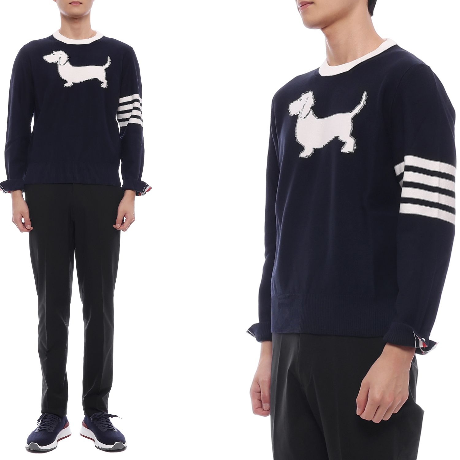 [롯데백화점] 톰브라운 [톰브라운] 25SS 남성 헥터 인타르시아 니트 (MKA544A Y3006 415 25S) LE1219863868