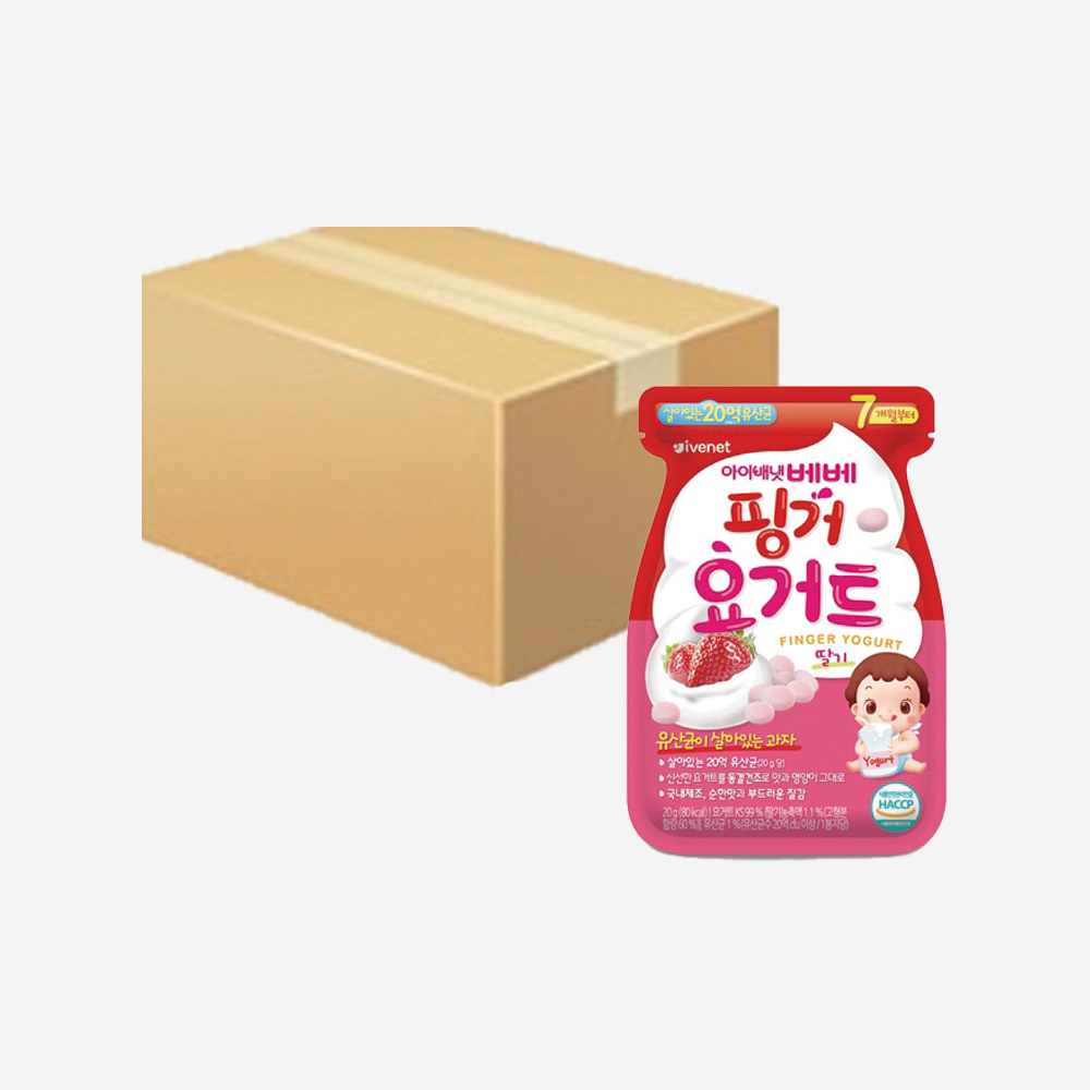 아이배냇 아이배냇 베베 핑거 요거트 딸기 8개