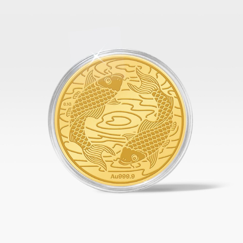 한국귀금속보석거래소] 24K 순금 999.9 프리미엄 코인 금잉어 0.1g