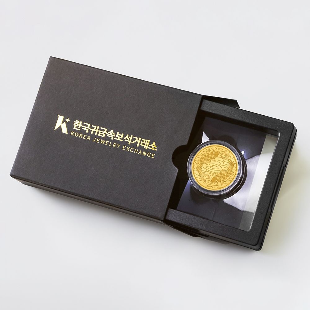 한국귀금속보석거래소] 24K 순금 999.9 프리미엄 코인 금잉어 0.1g