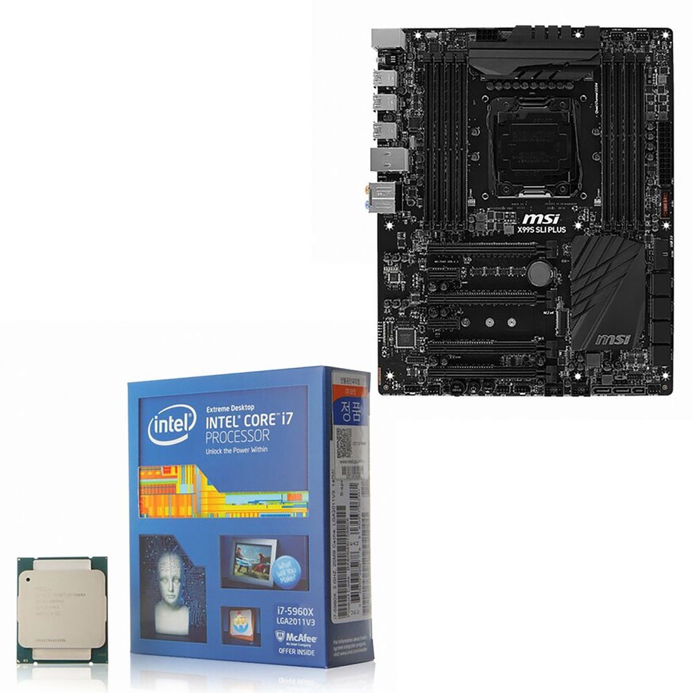 MSI MSI X99A SLI PLUS 메인보드+i7-5960X CPU 번들