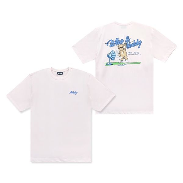 널디 [25년]널디 네디 드라잉 반팔 티셔츠 FM1PNEU25ST1415-BABYPINK