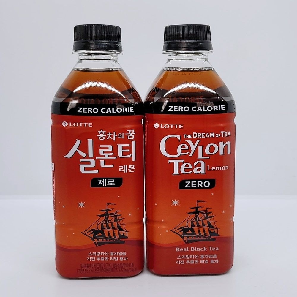 롯데칠성 홍차의꿈 실론티 제로 500ml 48개