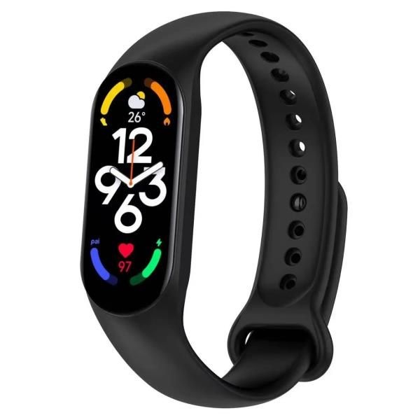 Xiaomi Mi Band 용 스포츠 실리콘 스트랩 7 6 5 4 3