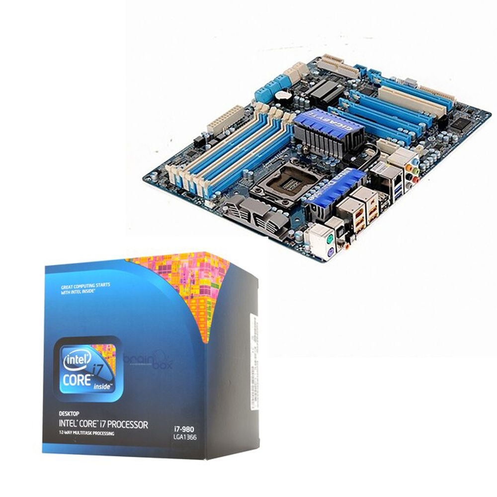 GIGABYTE 기가바이트 GIGABYTE GA-X58A-UD3R 메인보드+i7-980 CPU 번들 백패널 미포함