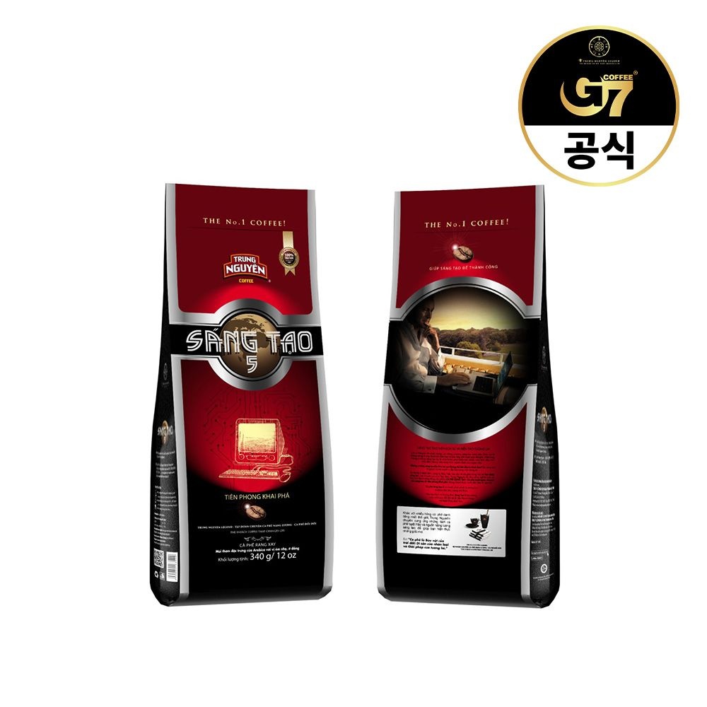 [Trung Nguyen Group Corp.][오늘출발] G7 커피 G7 베트남 분쇄원두커피 쭝웬 상타오 5 340g