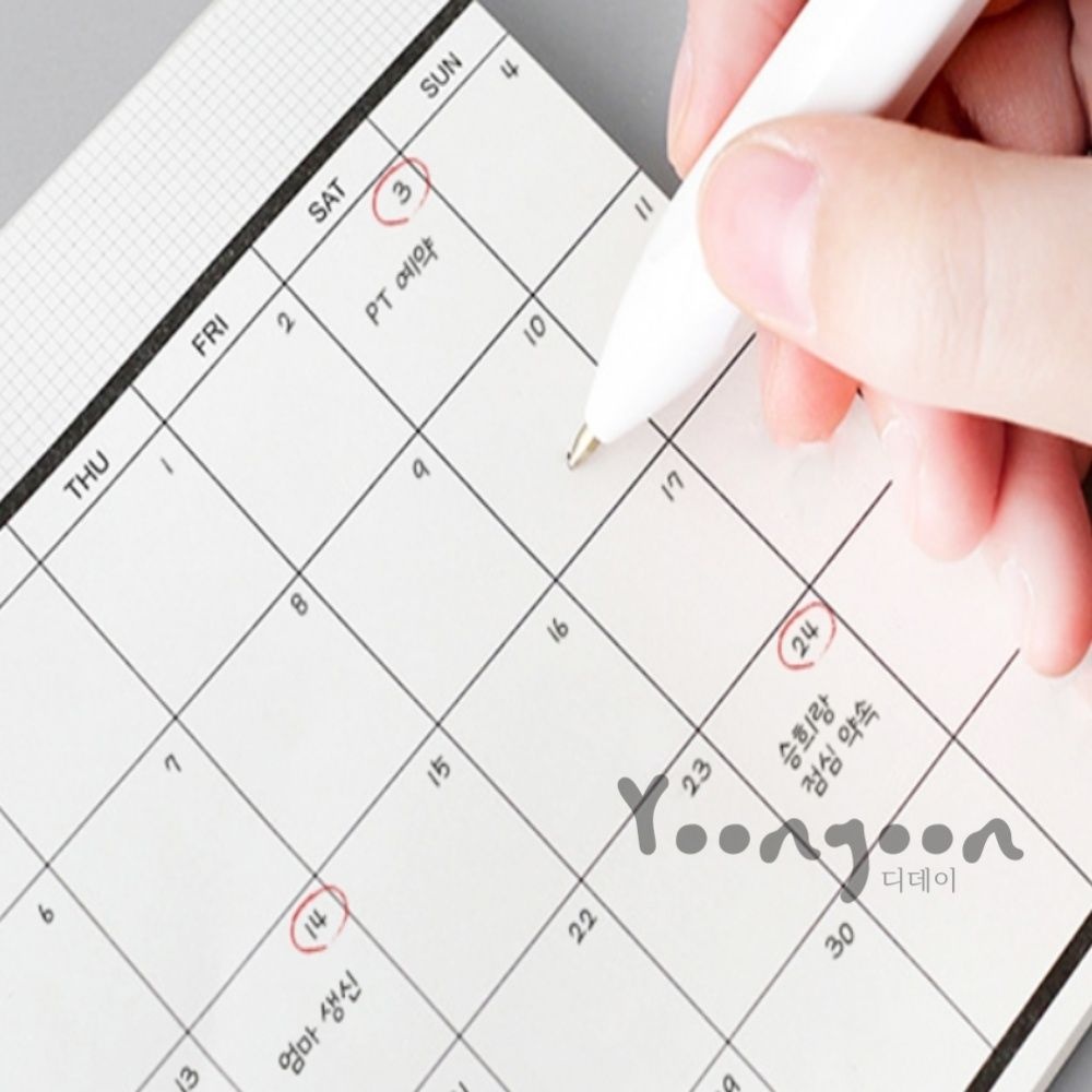 윤쓰샵 데일리 위클리 먼슬리 스케줄러 계획기록장 주간플래너 사용이편리한 프랭클린플래너