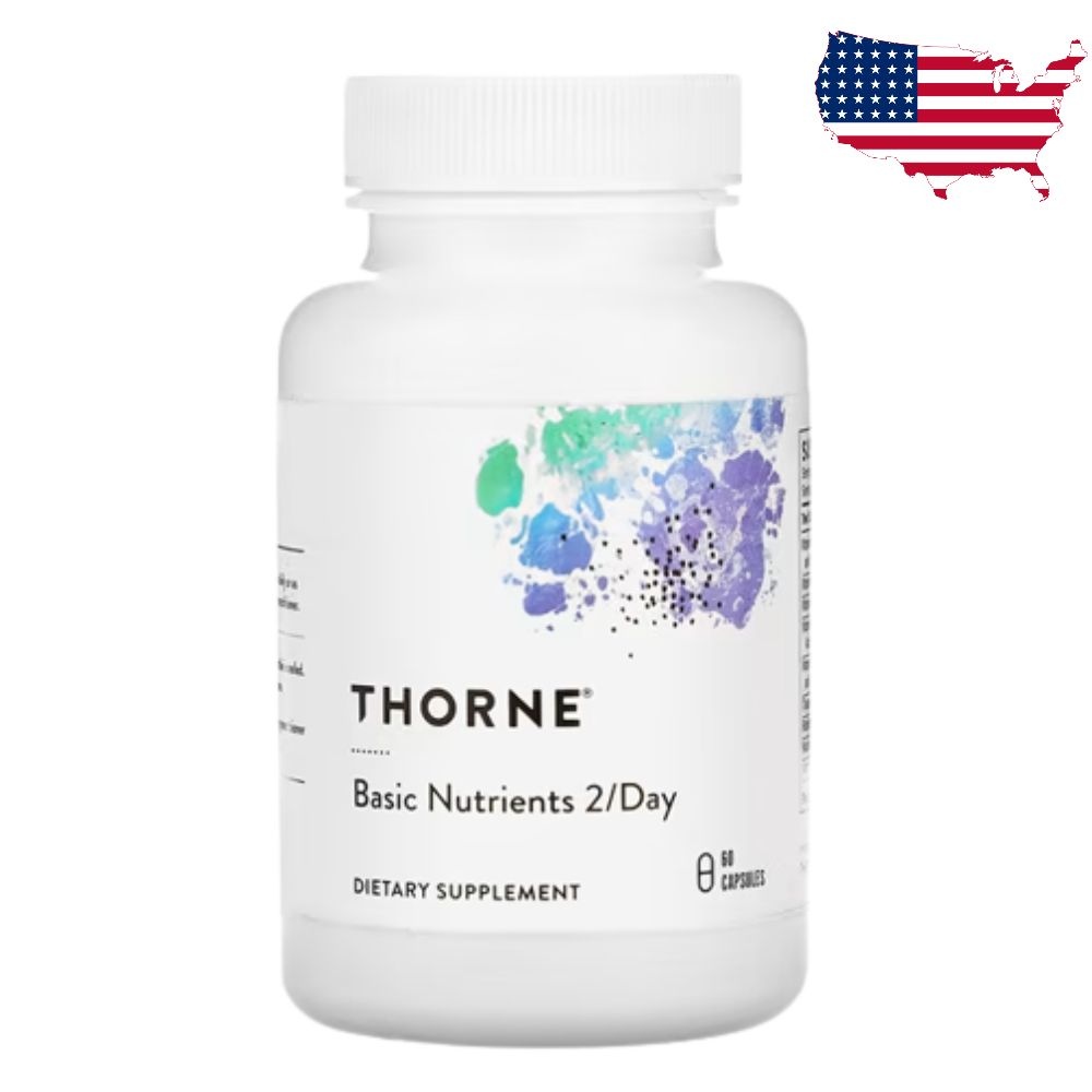 [해외] 쏜리서치 기초영양소 투퍼데이 베이직 뉴트리언트 60캡슐 Thorne