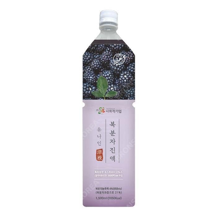 [패션플러스][유나인]유나인베이스 복분자 1.5L / 과일원액 희석음료 복분자주 (12336146)