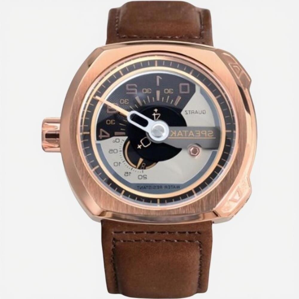 옷자락] 남성 스트리트 패션 스틸 가죽밴드 블랙 손목시계