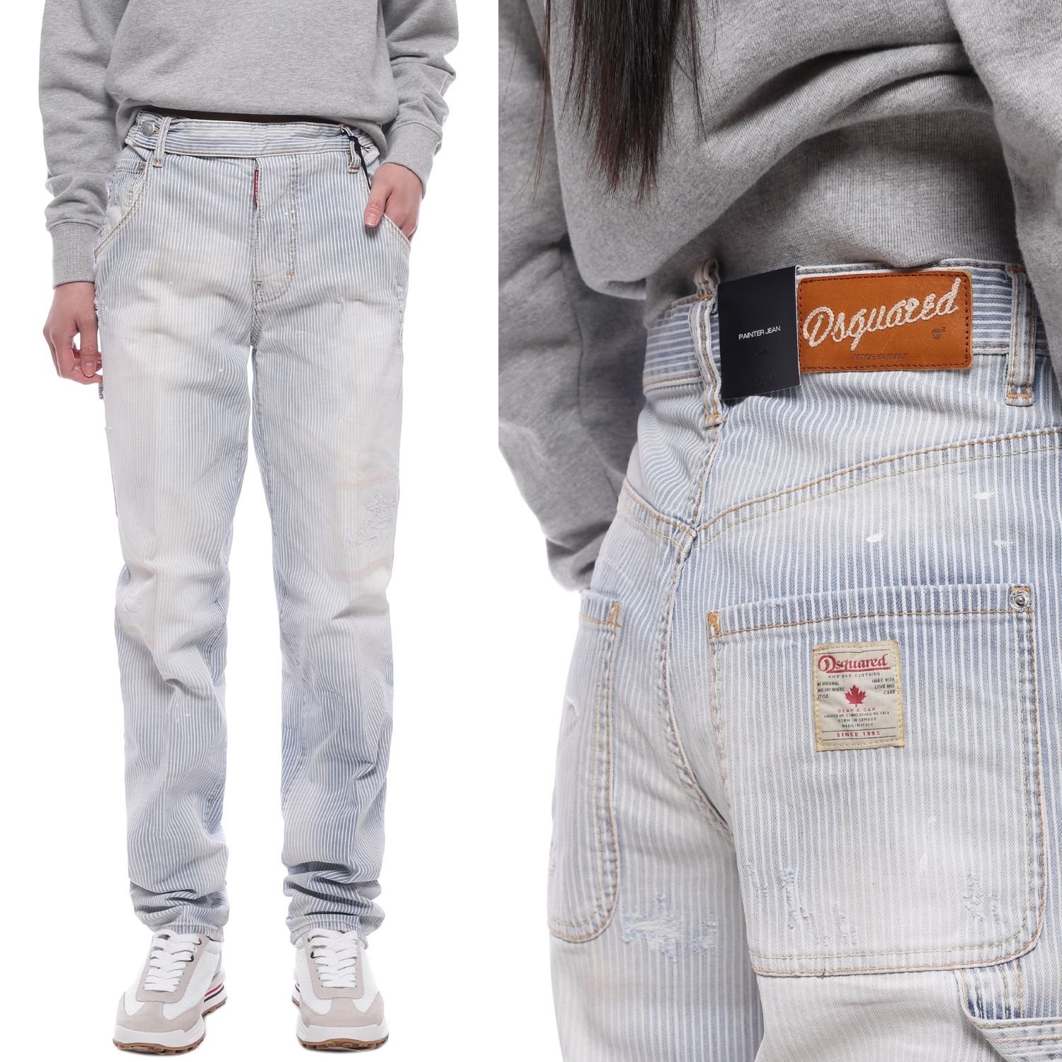 [롯데백화점]  [디스퀘어드2] 여성 페인터 데님 팬츠 (S72LA0567_S41906_001F) LE1219881253