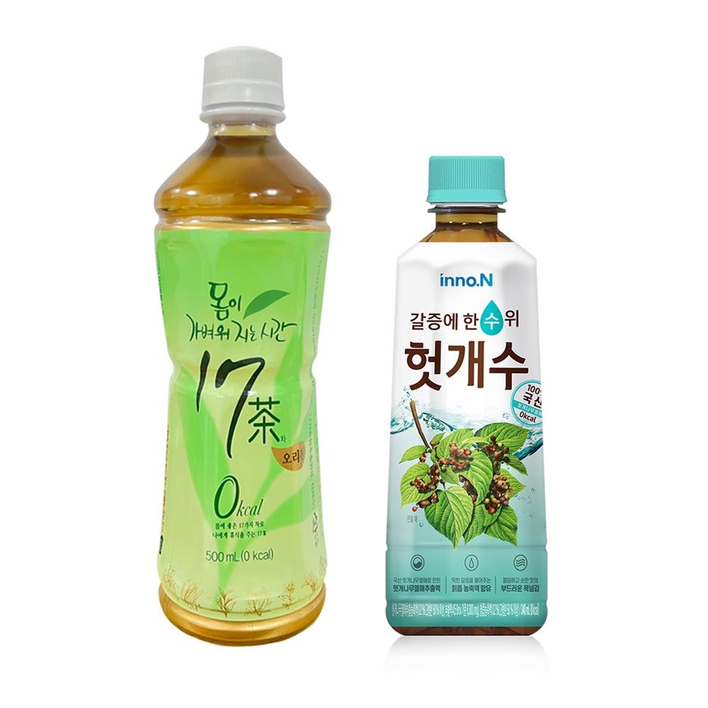 이노엔 컨디션헛개수 340ml x 20펫 + 남양 17차 500ml x 20펫 / 음료