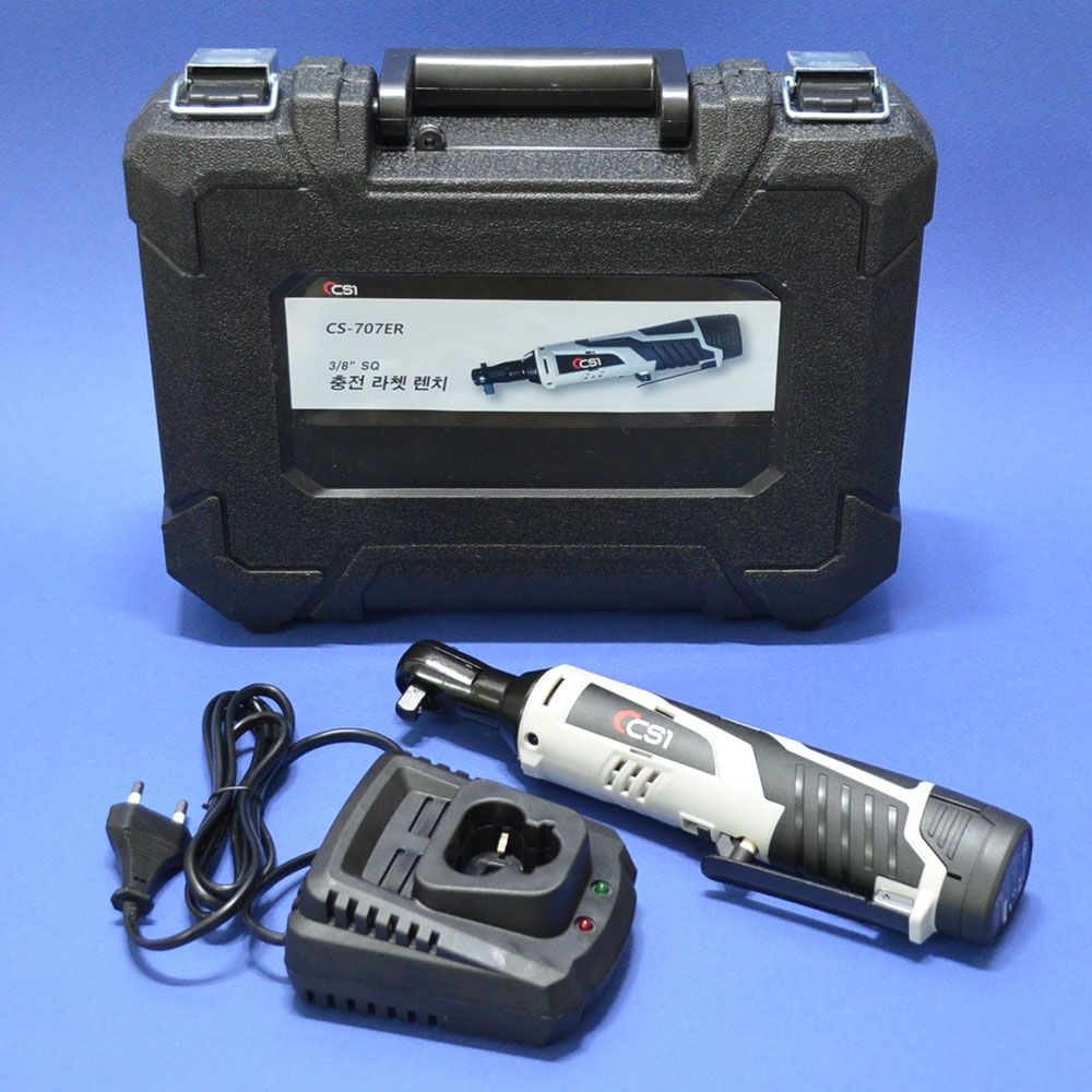 CSI 12V충전라쳇렌치 CS-707ER 9.5mm 충전임팩트렌치 카센타 기계수리 소켓라쳇 충전깔깔이