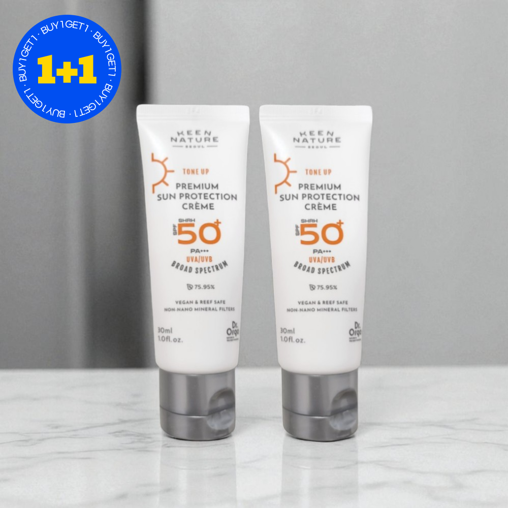 [1+1] 닥터올가 프리미엄 썬프로텍션 톤업 무기자차 선크림 30ml 2개