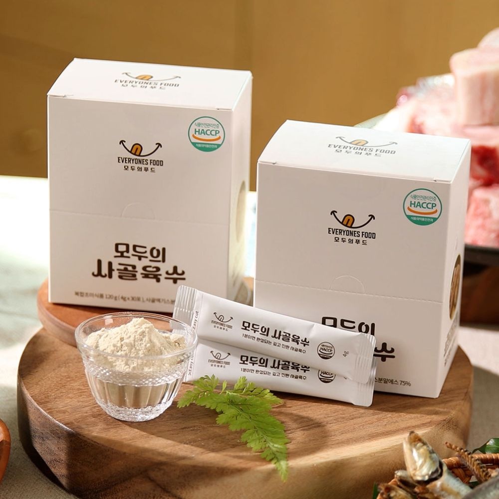 갓생쇼핑]첨가물 제로 모두의 육수 사골4개+멸치4개 코인 고체 분말 동전