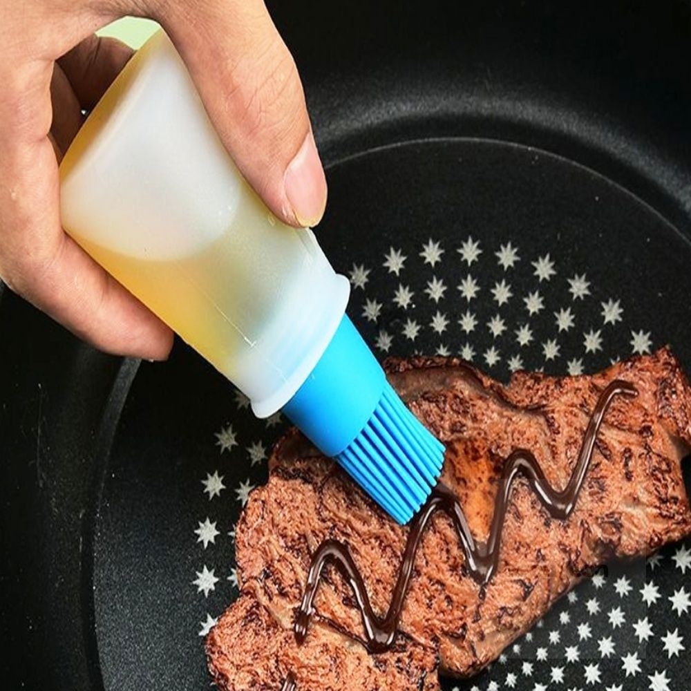 [오늘출발] 연연 브러시 일체형 오일병 반영구 제품 들기름병 오일병겸소스병