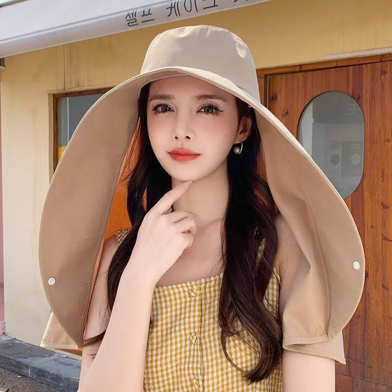 폭염주의 여름철 모자 썬캡 선캡 방염 햇빛차단 햇빛 가리개 기능성 목/얼굴 보호대 (보라색