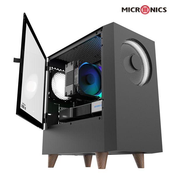 마이크로닉스 EM1-Woofer 시그니처 에디션 (메리골드 오렌지) 미니타워 케이스