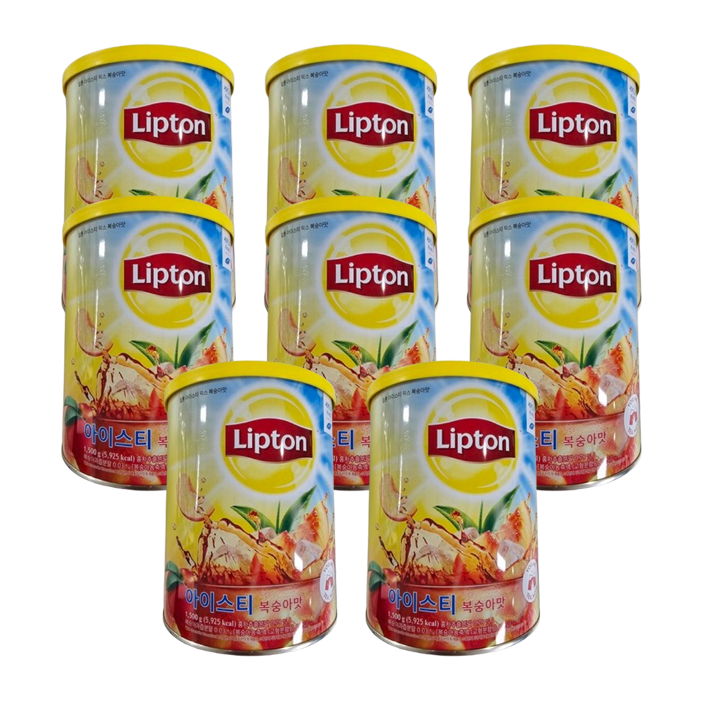 (주)스윗티 유니레버 립톤 아이스티 믹스 복숭아맛 1.5kg x 8개 대용량