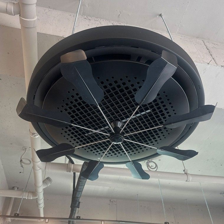 올트팬PRO 국산 스텐 시스템 에어컨 실링팬 무동력 공기순환기 냉난방기 블랙