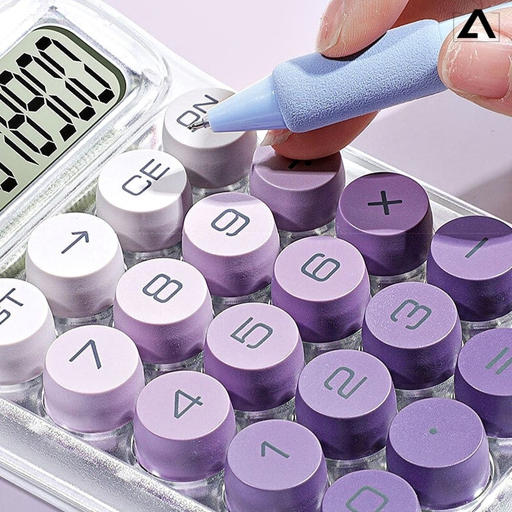 예쁜 계산기 사무용 사무실 계산기 투명 파스텔 컬러 기계식 키보드