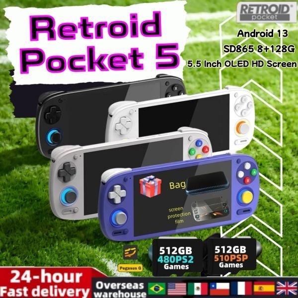 레트로 휴대용 게임기 추억의 고전게임 Retroid Pocket 5 RP5 게임 콘솔 비디오 An