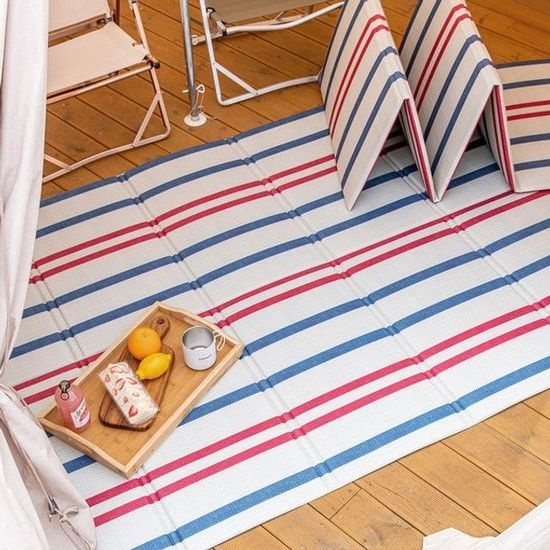 파크론 마린스트라이프 캠핑매트 200x140x0.8cm 이너매트 피크닉돗자리 방수 발포매트