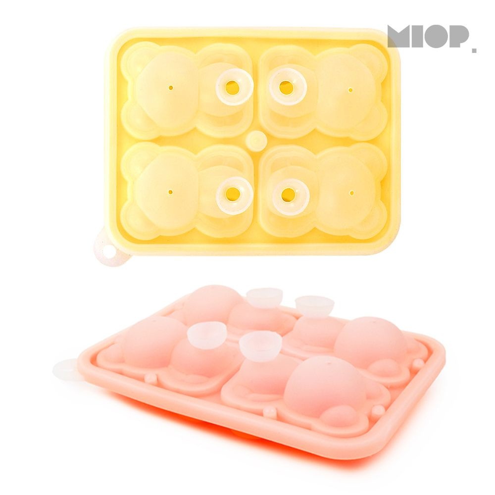 미오피 곰돌이 얼음틀 얼음보관통 왕얼음틀 실리콘얼음트레이
