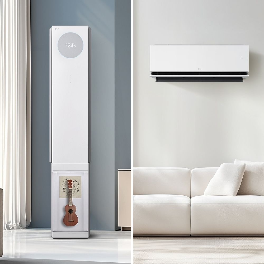 LG전자 LG 1등급 2in1 에어컨 오브제컬렉션 뷰 18+6평 FQ18FV6EF2 기본설치비포함 대구경북설치