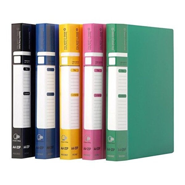 [브이와이][VCMOMJZE]링 클리어바인더 파일 3공링바인더 3공 A4 20매