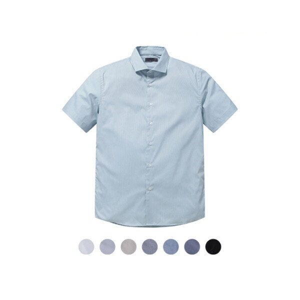 [프로젝트엠] 남성 TC스판 드레스 반팔 셔츠_EPC5WC1930