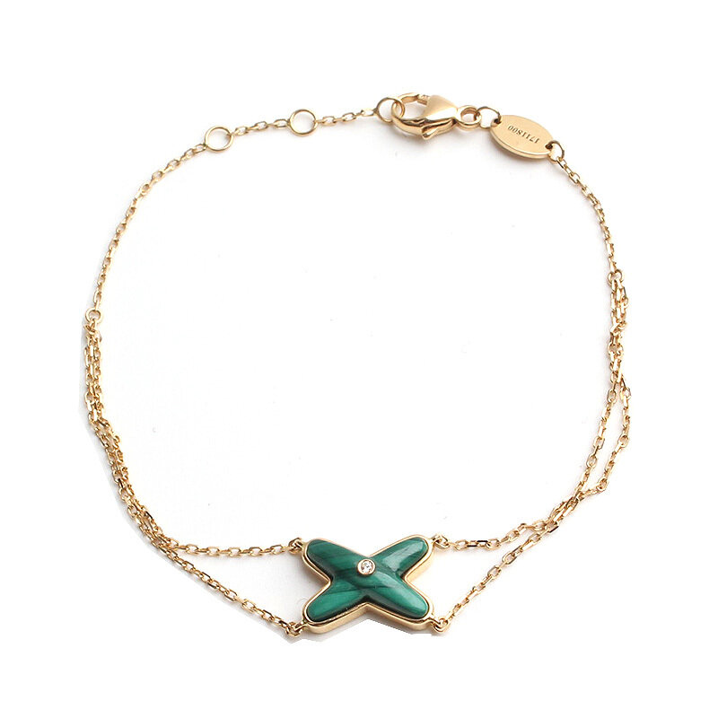 쇼메 (중고명품) 쇼메 말라카이트 750로즈골드 주드 리앙 팔찌_38695587