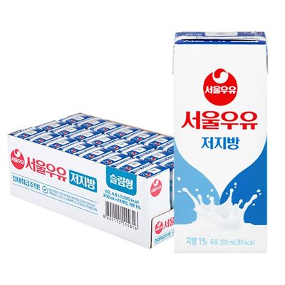 서울우유 저지방 멸균우유 200mlx24개