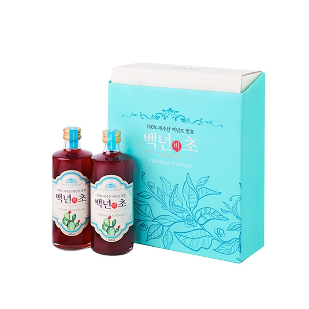 명절선물세트 유기농 천연 발효식초 발사믹 백년비초 360ml 하루 한잔