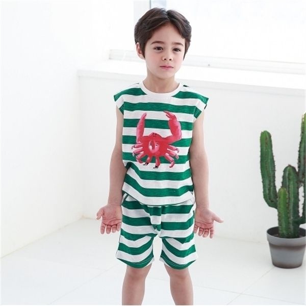 (현대Hmall) [보리보리/꼬지비]꼬지비 레드크랩 남민소매 세트(19S2565HSB_GR)