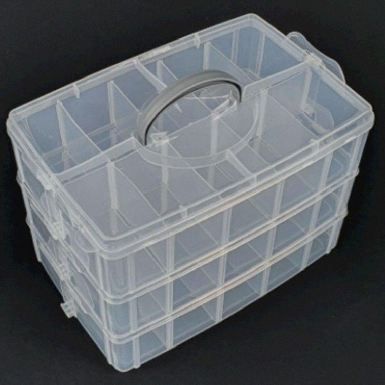 Q1w1VD8L71Cz 칸분리 적층형 소품정리함 중형 3단 멀티박스