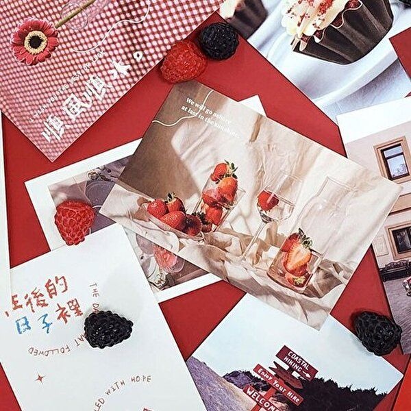 [VY협력업체][브이와이][VCMPE9ET]감성 컬러 엽서 모음 방꾸미기 장밋빛