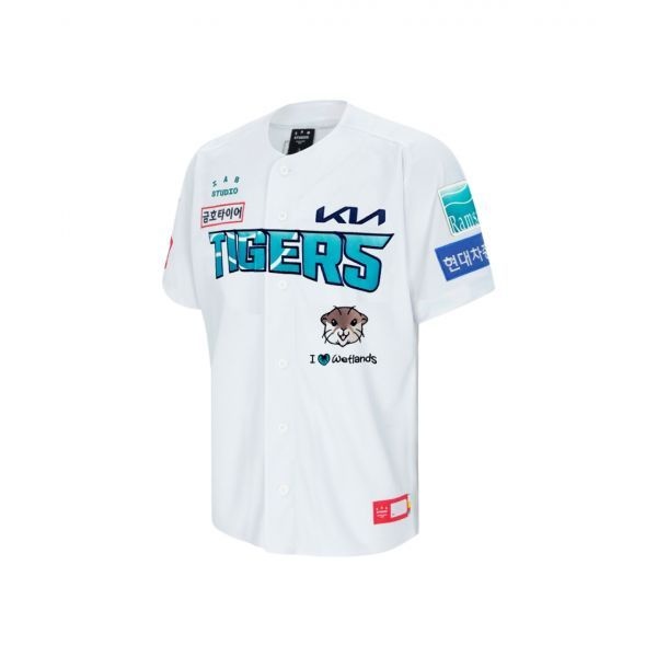 기아 타이거즈 x 아이앱 스튜디오 24 어센틱 람사르 유니폼 화이트 (논 마킹 버전)