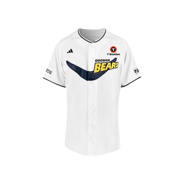 두산 베어스 x 아디다스 어센틱 클래식 유니폼 화이트 (논 마킹 버전)
