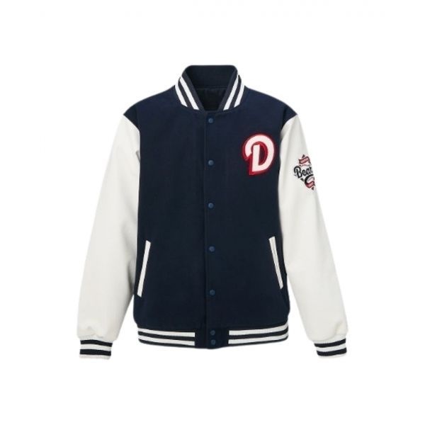 두산 베어스 바시티 팀 자켓 네이비